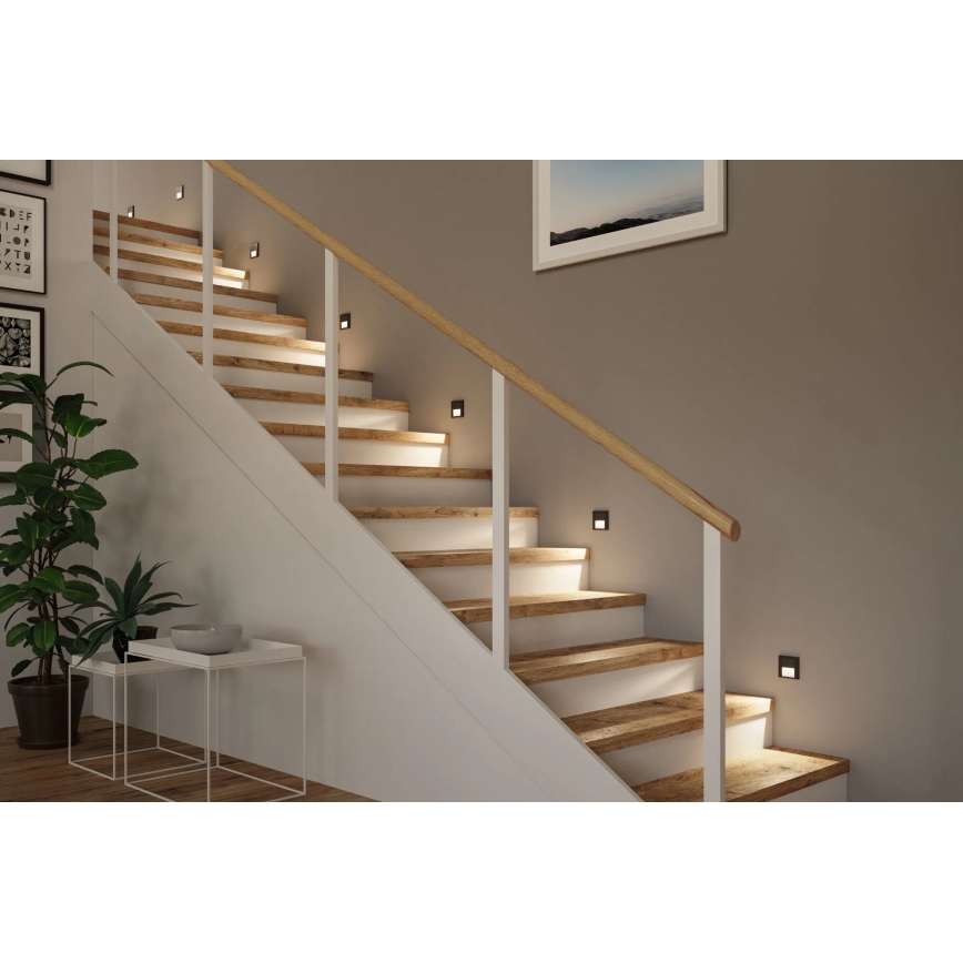 Paulmann 80001 - Spot d'escalier LED/1W TSARO 230V Follow/noir
