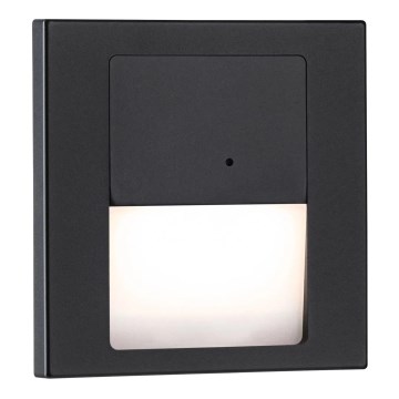 Paulmann 80004 - Spot d'escalier avec détecteur LED/1W TSARO 230V Lead/noir