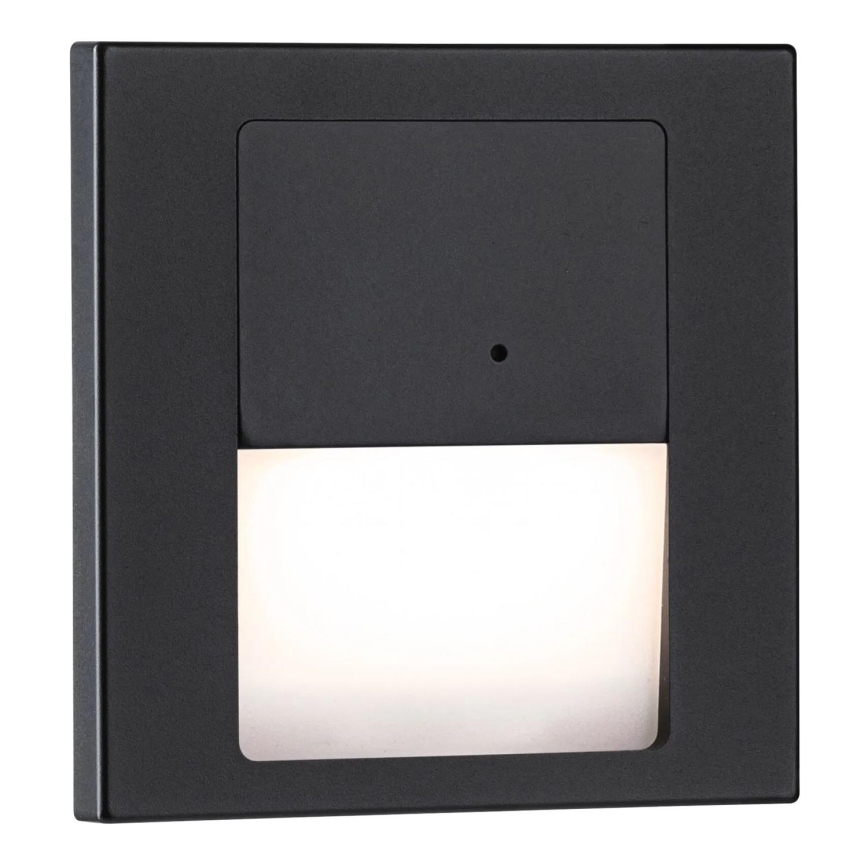 Paulmann 80004 - Spot d'escalier avec détecteur LED/1W TSARO 230V Lead/noir