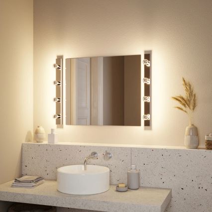 Paulmann 80098 - 4xE14/40W IP44 Éclairage de miroir salle de bain REGULA 230V chrome brillant