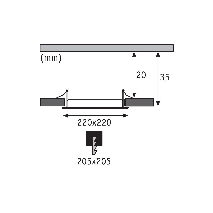 Paulmann 92066 - LED/18W IP44 Spot encastrable salle de bain 230V