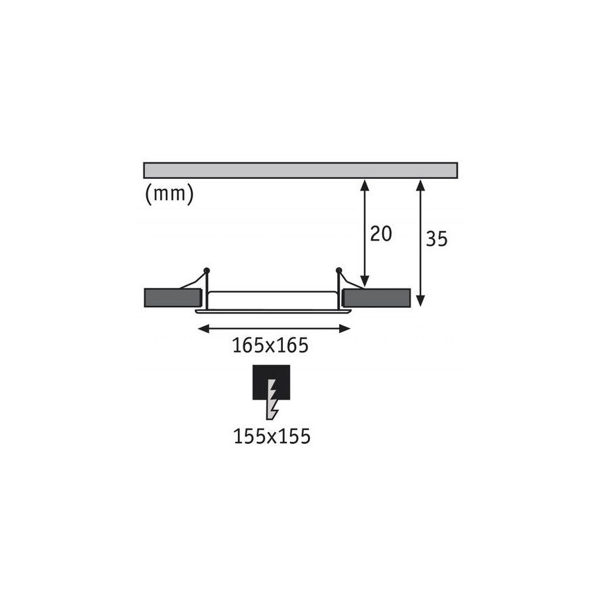 Paulmann 92080 - LED/12W IP44 Spot encastrable salle de bain QUAL 230V 2700K