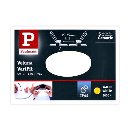 Paulmann 92387 - LED/4,5W IP44 Spot encastrable salle de bain VARIFIT 230V