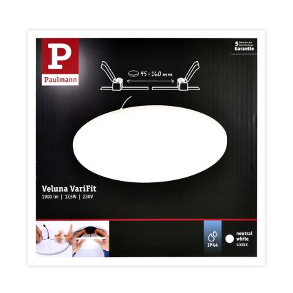 Paulmann 92392 - LED/17,5W IP44 Spot encastrable salle de bain VARIFIT 230V