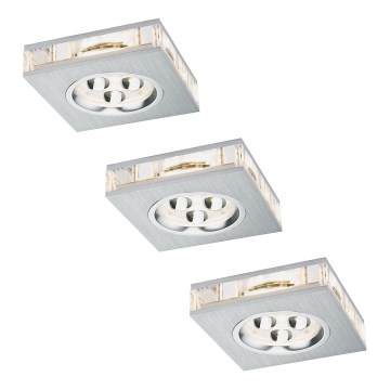 Paulmann 92539 - PACK 3x Luminaire LED encastrable PREMIUM LINE 3xLED/3W/230V