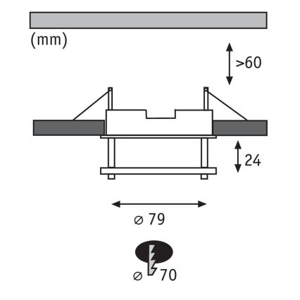 Paulmann 92549 - SET 3x Spot salle de bain PREMIUM LINE 3xGU5,3/35W/230V/12V