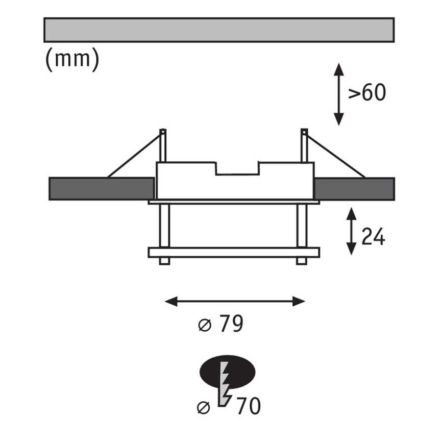Paulmann 92549 - SET 3x Spot salle de bain PREMIUM LINE 3xGU5,3/35W/230V/12V