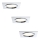 Paulmann 92695 - PACK 3x Luminaire LED encastrable à intensité modulable DICE 3xLED/8W/230V