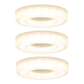 Paulmann 92704 - LOT 3xLED/5,5W Plafonnier encastrable BAGEL 230V