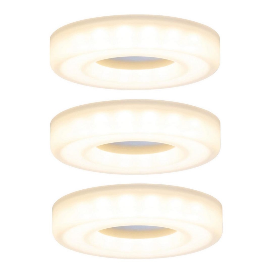 Paulmann 92704 - LOT 3xLED/5,5W Plafonnier encastrable BAGEL 230V