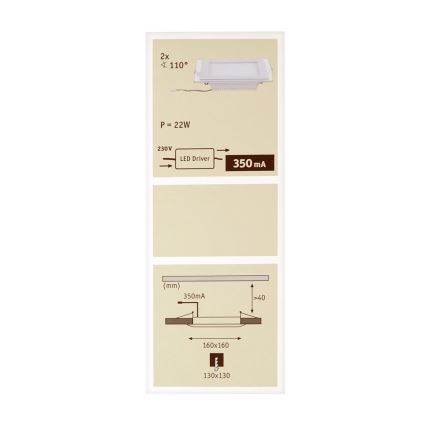 Paulmann 92706 - SET 2x Spot LED encastrable DECODICE 2xLED/7,5W/230V