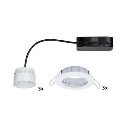 Paulmann  92721 - PACK 3xLED/6,8W IP44 spot encastrable salle de bain COIN 230V