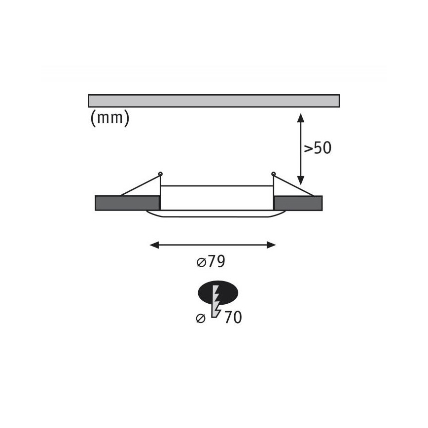 Paulmann  92721 - PACK 3xLED/6,8W IP44 spot encastrable salle de bain COIN 230V