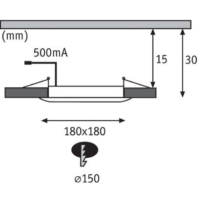 Paulmann 92802 - LED/9W IP65 Spot encastrable salle de bain WARM DIM 230V 2000K/3000K/4000K