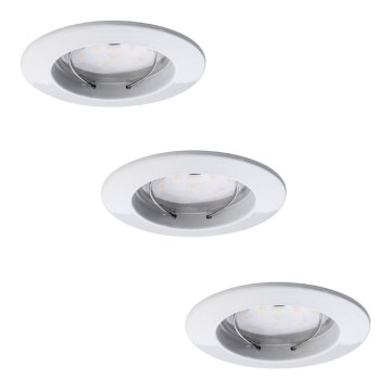 Paulmann 92807 - LOT 3xLED/7W Suspension salle de bain à intensité variable COIN 230V IP44