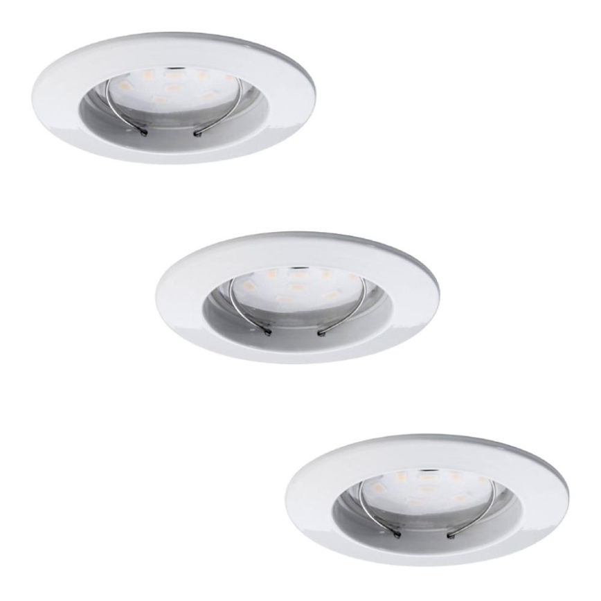 Paulmann 92807 - LOT 3xLED/7W Suspension salle de bain à intensité variable COIN 230V IP44