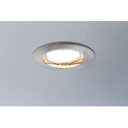 Paulmann 92827 - LOT 3xLED/7W IP44 Spot encastrable salle de bain à intensité variable COIN 230V