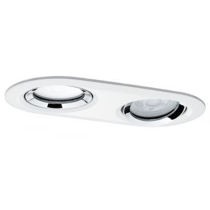 Paulmann 92901 - 2xLED-GU10/7W IP65 Luminaire de salle de bain encastré NOVA 230V