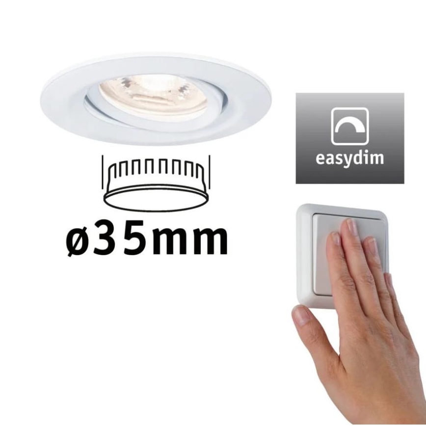 Paulmann 92970 - LED/4,2W IP23 Spot encastrable salle de bain à intensité variable COIN 230V
