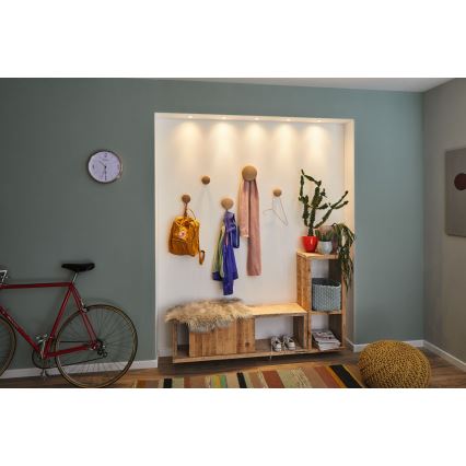 Paulmann 92973 - LOT 3xLED/4,2W IP23 Luminaire à intensité variable salle de bain COIN 230V