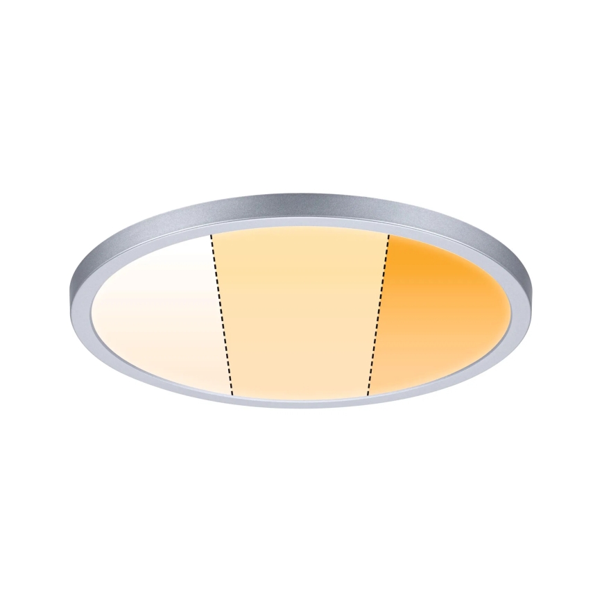 Paulmann 92992 - LED/16W IP44 Plafonnier encastré pour salle de bains AREO 230 V 2000/3000/4000 K Ø 23 cm chrome mat