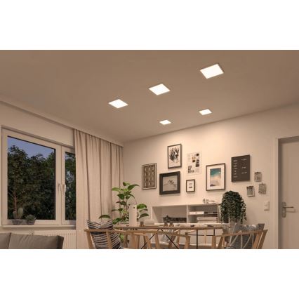 Paulmann 92993 - LED/13W IP44 Plafonnier encastré pour salle de bains AREO 230V 2000/3000/4000K 17,5x17,5 cm blanc