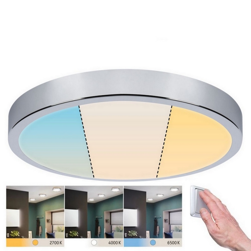 Paulmann 93023 - Plafonnier de salle de bain AVIAR LED/24W IP44 230V 2700/4000/6500K