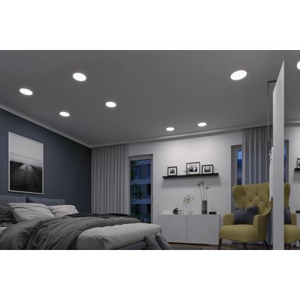 Paulmann 93046 - LED/16W IP44 Plafonnier encastré dimmable pour salle de bains AREO 230V 3000-6500K Ø 23 cm chrome mat