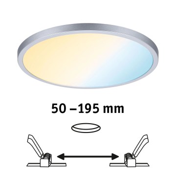Paulmann 93046 - LED/16W IP44 Plafonnier encastré dimmable pour salle de bains AREO 230V 3000-6500K Ø 23 cm chrome mat