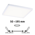 Paulmann 93060 - LED/16W IP44 Plafonnier encastré dimmable pour salle de bains AREO 230V 23x23 cm blanc