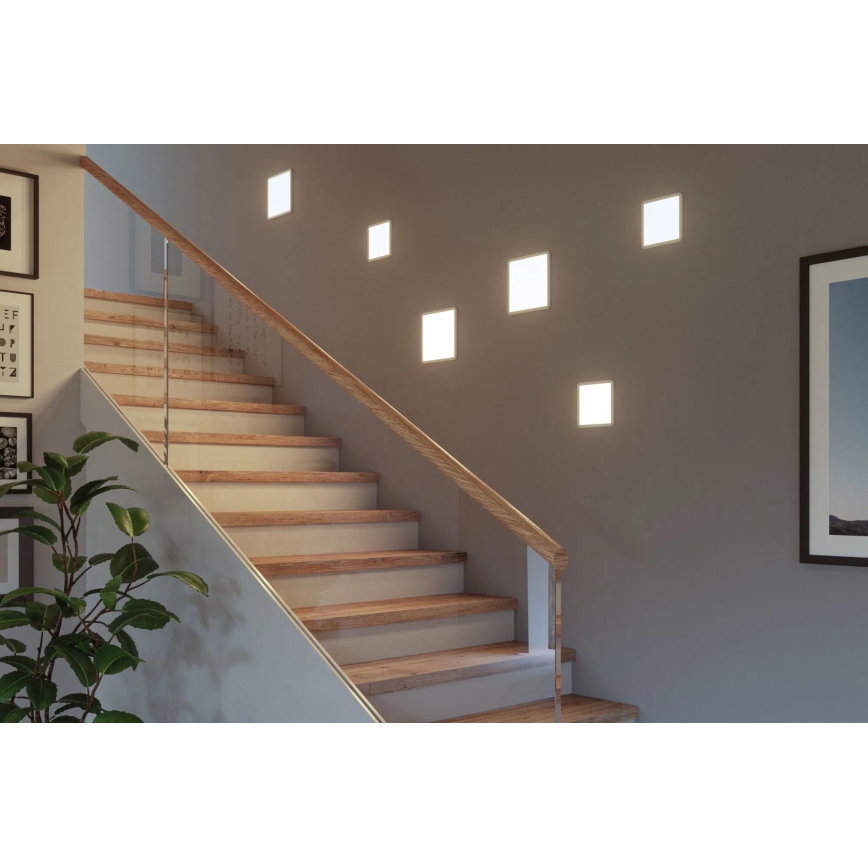 Paulmann 93060 - LED/16W IP44 Plafonnier encastré dimmable pour salle de bains AREO 230V 23x23 cm blanc