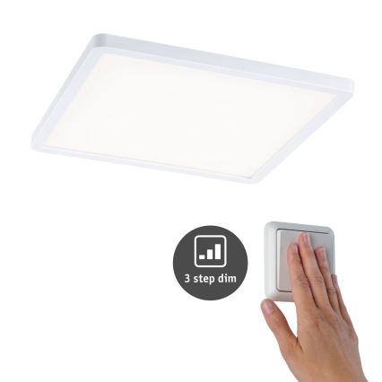 Paulmann 93060 - LED/16W IP44 Plafonnier encastré dimmable pour salle de bains AREO 230V 23x23 cm blanc