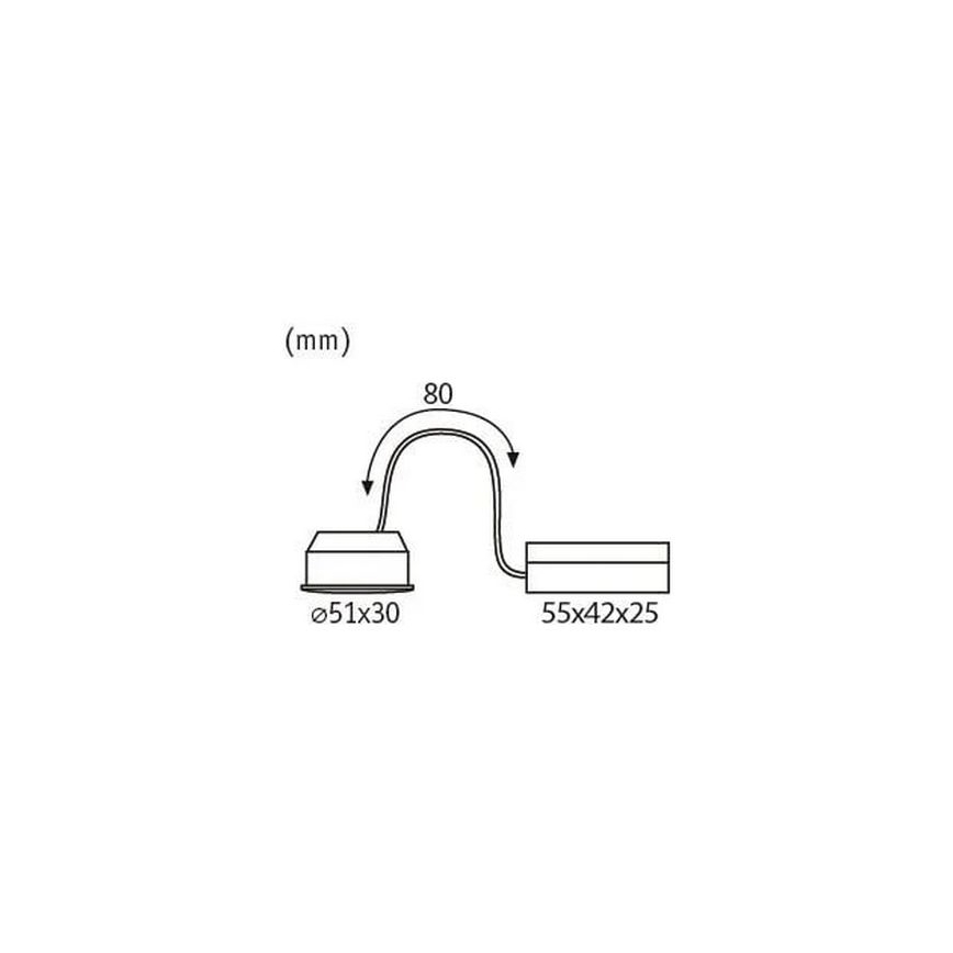 Paulmann 93070 - LED/6W Module à intensité variable NOVA 230V 2700K