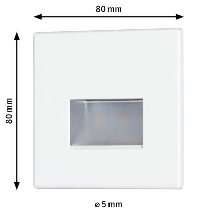 Paulmann 93093 - LED/1,2W Spot d'escalier EDGE 230V