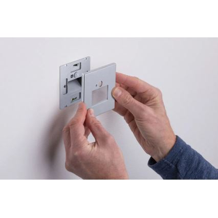 Paulmann 93134 - Spot d'escalier avec détecteur EDGE LED/1,2W 230V chrome mat