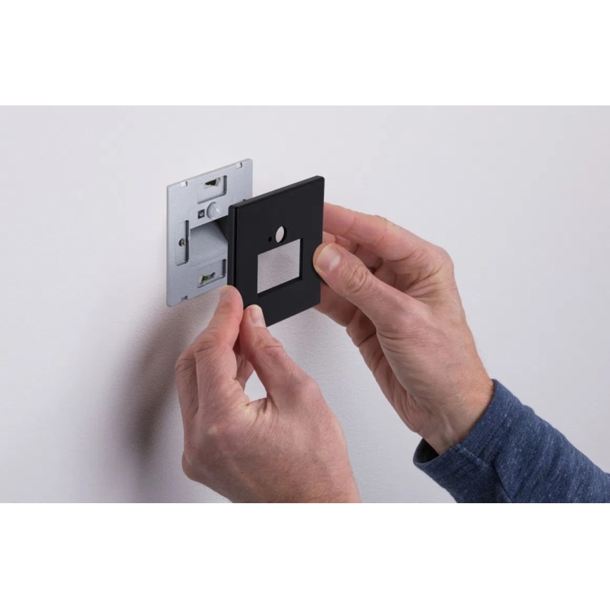 Paulmann 93135 - Spot d'escalier avec détecteur EDGE  LED/1,2W 230V noir