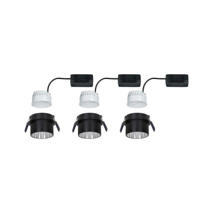 Paulmann 93383 - LOT 3xLED/6W IP44 Spot encastrable salle de bain à intensité variable GIL 230V