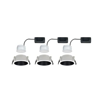 Paulmann 93402 - LOT 3xLED/6W IP44 Spot encastrable salle de bain à intensité variable COLE 230V