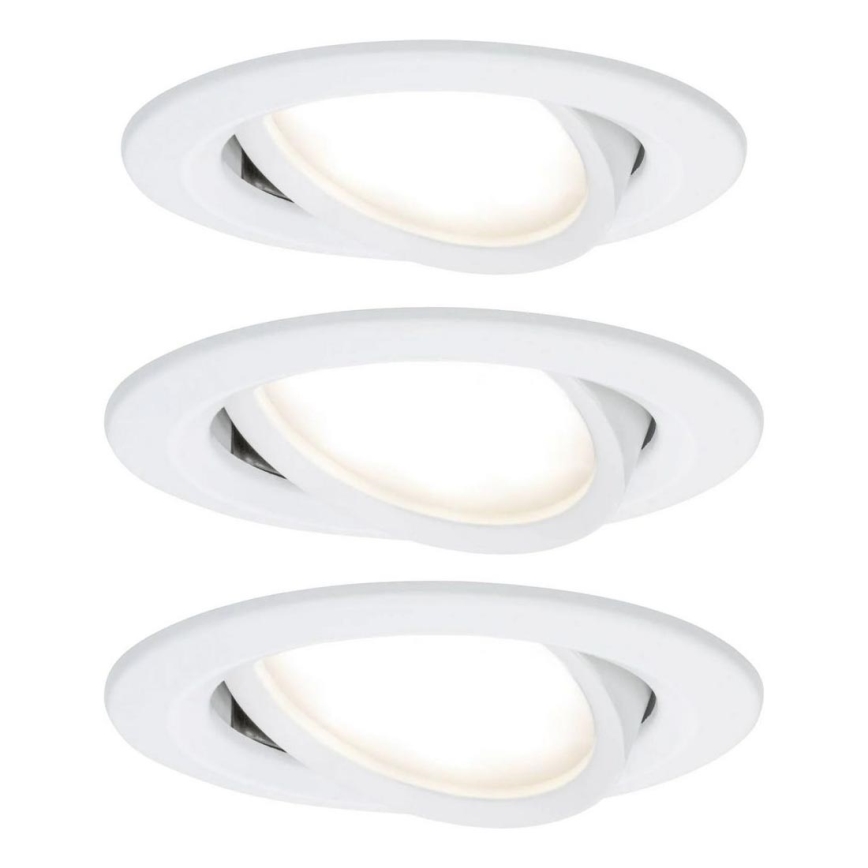 Paulmann 93449 - LOT 3xLED/6,5W IP23 Spot encastrable salle de bain NOVA 230V