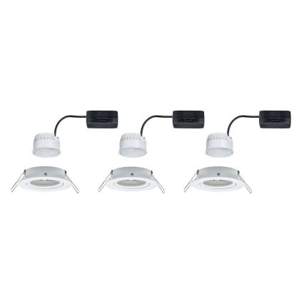 Paulmann 93449 - LOT 3xLED/6,5W IP23 Spot encastrable salle de bain NOVA 230V