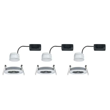 Paulmann 93462 - LOT 3xLED/6W IP44 Spot encastrable salle de bain NOVA 230V