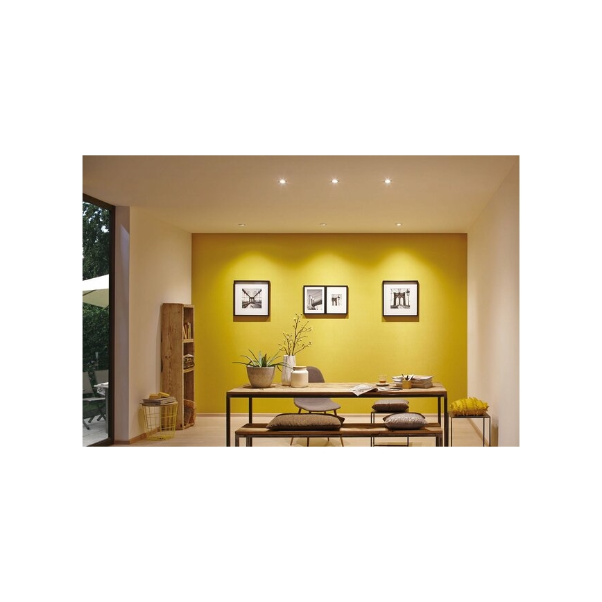 Paulmann 93483 - SET 3xLED/6,5W IP23 Luminaire de salle de bain encastrable à intensité variable NOVA 230V