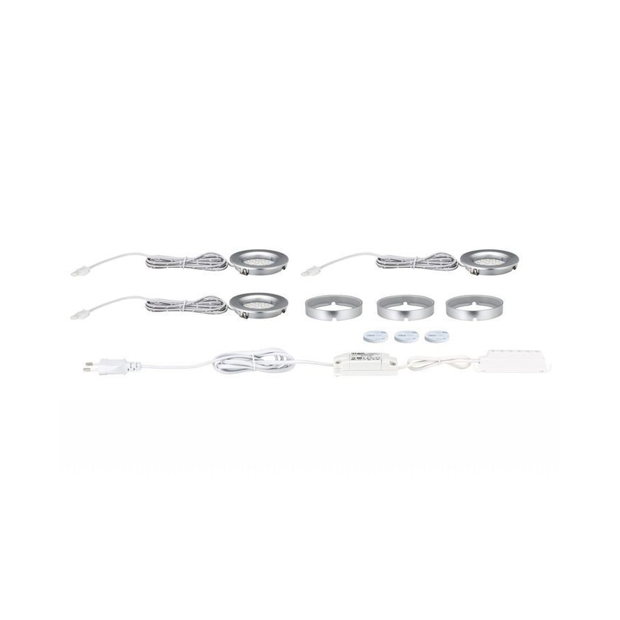Paulmann  93580 - LOT 3xLED/2,5W Spot encastrable FURNITURE 230/12V