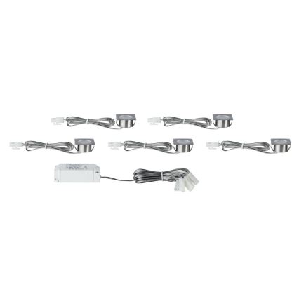 Paulmann 93587 - LOT 5xLED/0,4W Spot encastrable 12V/230V 2700K