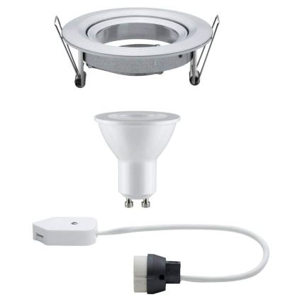 Paulmann 93602 - LED GU10/7W IP23 Luminaire encastré de salle de bain à intensité variable NOVA 230V