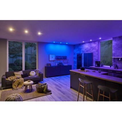 Paulmann 93940 - LOT 3x LED RGBW/2W IP23 Spot encastrable salle de bain à intensité variable 230V