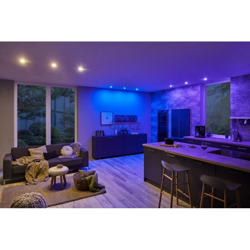 Paulmann 93940 - LOT 3x LED RGBW/2W IP23 Spot encastrable salle de bain à intensité variable 230V