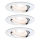Paulmann 93942 - LOT 3x Spot encastrable salle de bain à intensité variable LED/6,8W IP23 COIN 230V