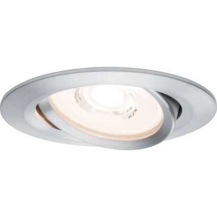 Paulmann 93943 - Lot de 3 spots encastrables LED 6,8 W IP23 dimmables pour salle de bains COIN 230 V