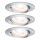 Paulmann 93943 - Lot de 3 spots encastrables LED 6,8 W IP23 dimmables pour salle de bains COIN 230 V
